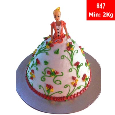 "Special Doll Cake - code647 (2kgs) - Click here to View more details about this Product
